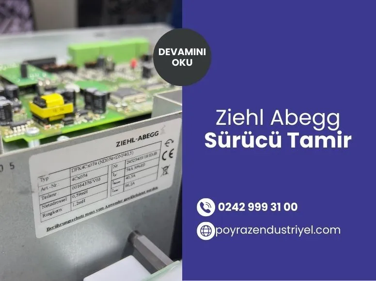 Ziehl Abegg Sürücü Tamir